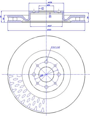 CAR 142.1500 - Гальмівний диск autozip.com.ua