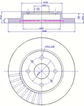 Metelli 23-0923C - Гальмівний диск autozip.com.ua