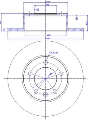 CAR 142.1580 - Гальмівний диск autozip.com.ua