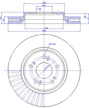 CAR 142.1535 - Гальмівний диск autozip.com.ua