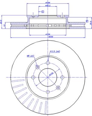 CAR 142.1520 - Гальмівний диск autozip.com.ua