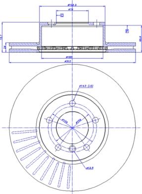 Optimal BS-8208C - Гальмівний диск autozip.com.ua