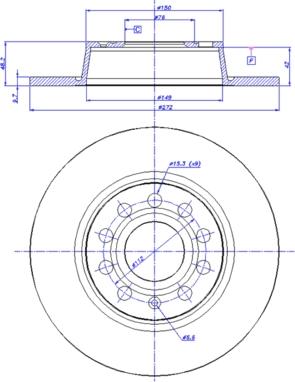 CAR 142.1575 - Гальмівний диск autozip.com.ua