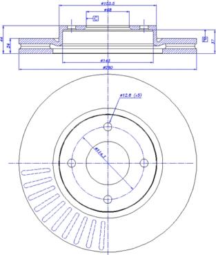 CAR 142.1571 - Гальмівний диск autozip.com.ua