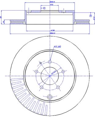 CAR 142.1572 - Гальмівний диск autozip.com.ua