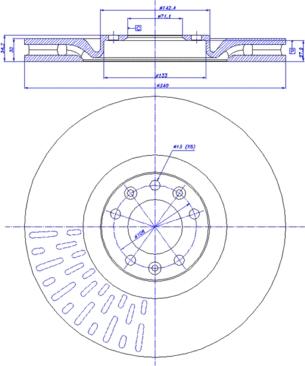 CAR 142.1695 - Гальмівний диск autozip.com.ua