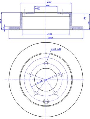 CAR 142.1648 - Гальмівний диск autozip.com.ua