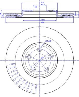 CAR 142.1643 - Гальмівний диск autozip.com.ua