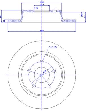 CAR 142.1652 - Гальмівний диск autozip.com.ua