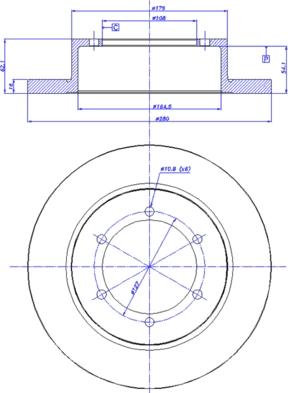 CAR 142.1664 - Гальмівний диск autozip.com.ua