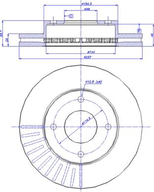 CAR 142.1603 - Гальмівний диск autozip.com.ua