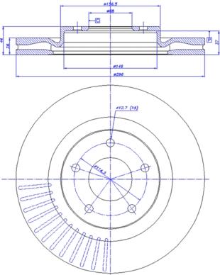 CAR 142.1602 - Гальмівний диск autozip.com.ua