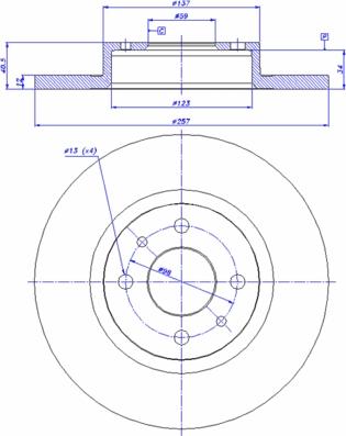 CAR 142.168 - Гальмівний диск autozip.com.ua