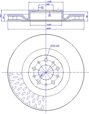 CAR 142.1633 - Гальмівний диск autozip.com.ua