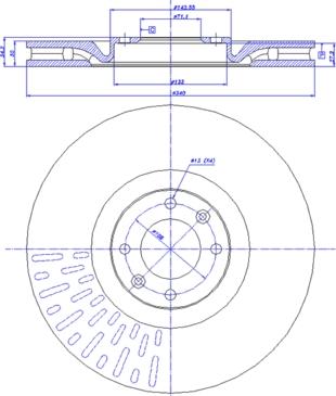 CAR 142.1671 - Гальмівний диск autozip.com.ua