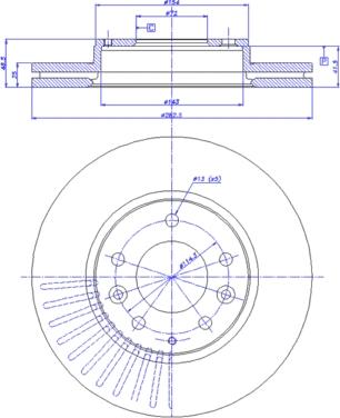 CAR 142.1095 - Гальмівний диск autozip.com.ua