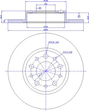 CAR 142.1091 - Гальмівний диск autozip.com.ua