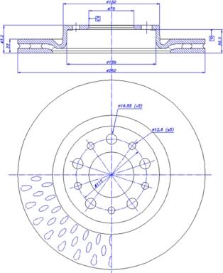 CAR 142.1092 - Гальмівний диск autozip.com.ua