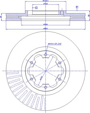 CAR 142.1046 - Гальмівний диск autozip.com.ua