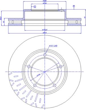 CAR 142.1042 - Гальмівний диск autozip.com.ua