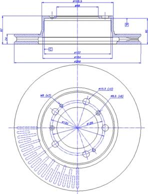 CAR 142.1050 - Гальмівний диск autozip.com.ua