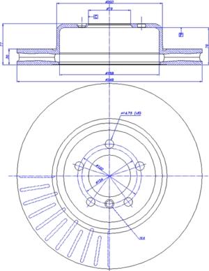 CAR 142.1069 - Гальмівний диск autozip.com.ua