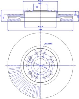 CAR 142.1009 - Гальмівний диск autozip.com.ua