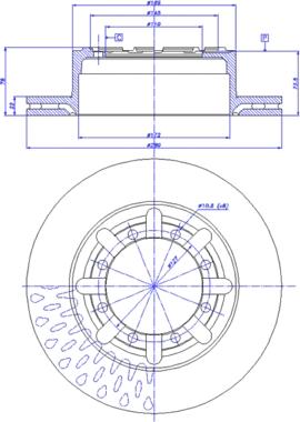 CAR 142.1007 - Гальмівний диск autozip.com.ua