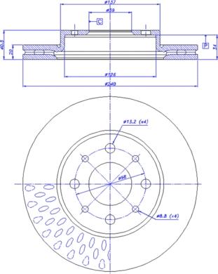 CAR 142.1013 - Гальмівний диск autozip.com.ua