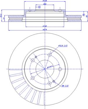 KNECHT KTV116 - Гальмівний диск autozip.com.ua