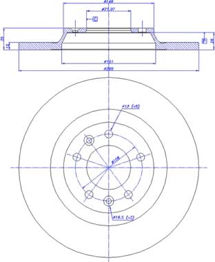 CAR 142.1082 - Гальмівний диск autozip.com.ua