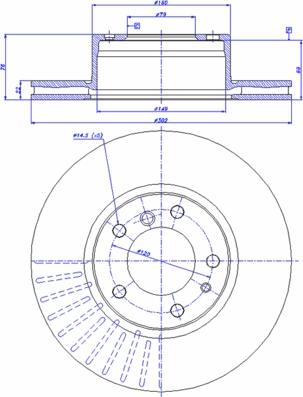 CAR 142.108 - Гальмівний диск autozip.com.ua