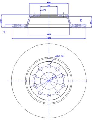 CAR 142.1024 - Гальмівний диск autozip.com.ua