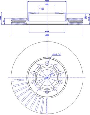 CAR 142.1021 - Гальмівний диск autozip.com.ua