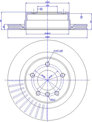 CAR 142.1073 - Гальмівний диск autozip.com.ua