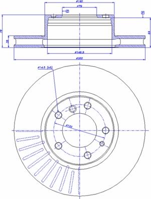 CAR 142.107 - Гальмівний диск autozip.com.ua