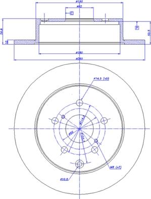 CAR 142.1141 - Гальмівний диск autozip.com.ua