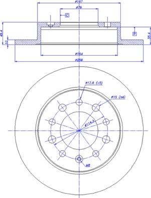 CAR 142.1159 - Гальмівний диск autozip.com.ua