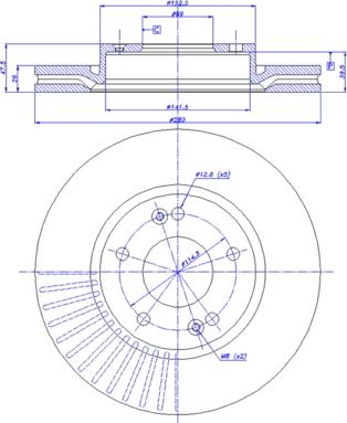 CAR 142.1156 - Гальмівний диск autozip.com.ua