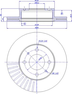 CAR 142.1151 - Гальмівний диск autozip.com.ua