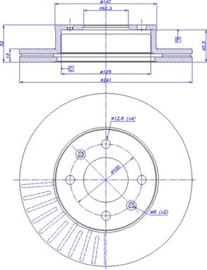 CAR 142.1152 - Гальмівний диск autozip.com.ua