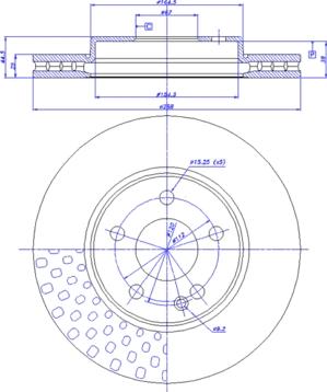 CAR 142.1168 - Гальмівний диск autozip.com.ua