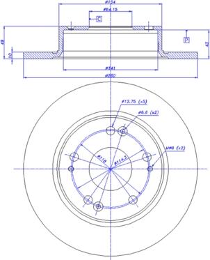 CAR 142.1162 - Гальмівний диск autozip.com.ua