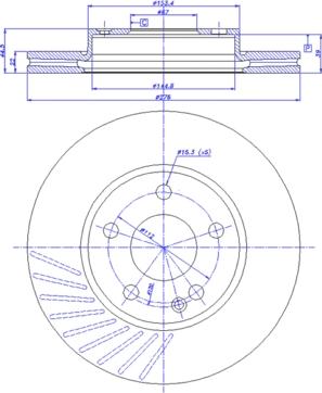 CAR 142.1167 - Гальмівний диск autozip.com.ua