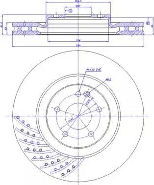 AP 25697 V - Гальмівний диск autozip.com.ua