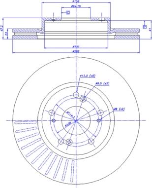 CAR 142.1107 - Гальмівний диск autozip.com.ua