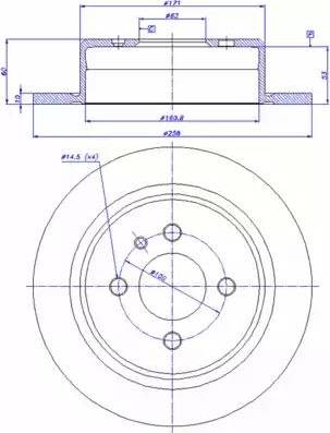 CAR 142.111 - Гальмівний диск autozip.com.ua