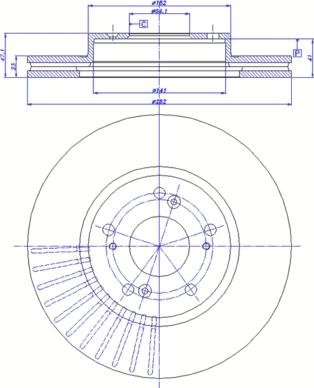 CAR 142.1186 - Гальмівний диск autozip.com.ua