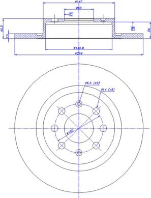 CAR 142.1182 - Гальмівний диск autozip.com.ua