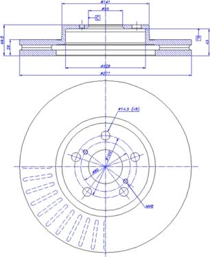 CAR 142.1137 - Гальмівний диск autozip.com.ua